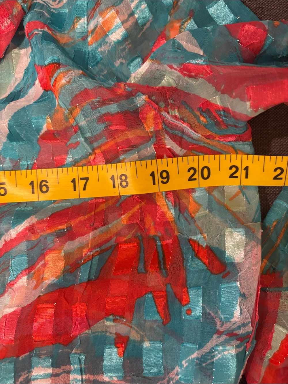Ruby Rd. Colorful Button Blouse Spring Easter Abstract - Picture 10 of 11